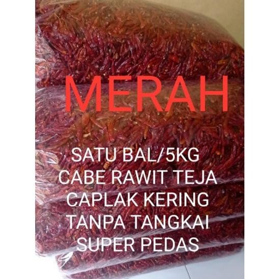 

Praktis ( 5Kg ) Cabe Rawit Teja Kering Tanpa Tangkai Super Pedas