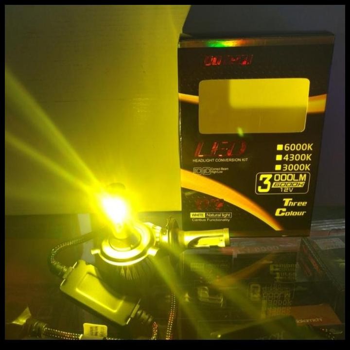 DISKON LAMPU LED MOBIL 3 WARNA H7 DOTECH 