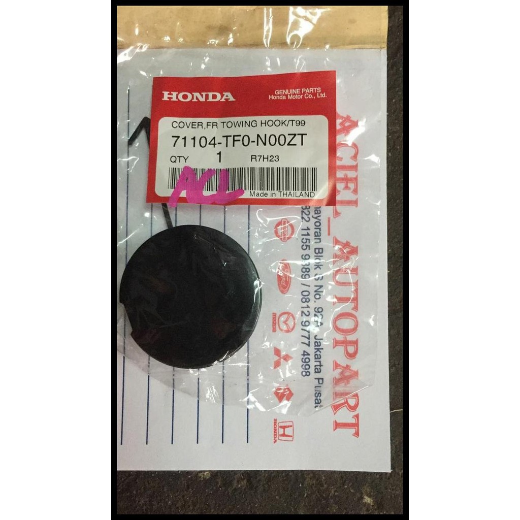 BEST DEAL COVER TUTUP TOWING HOOK BEMPER BUMPER DEPAN HONDA JAZZ RS 