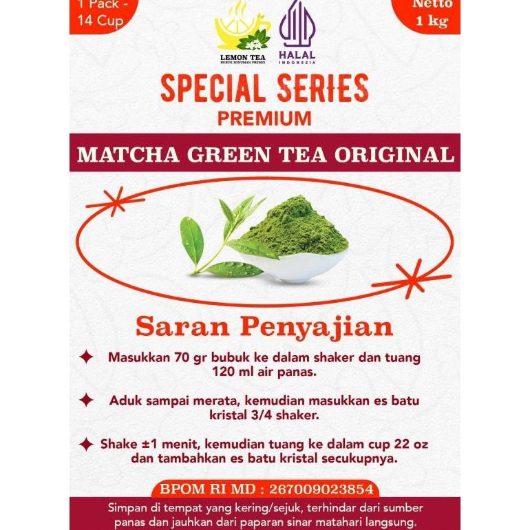 

Sale Minuman Bubuk Matcha Original 1000Gr