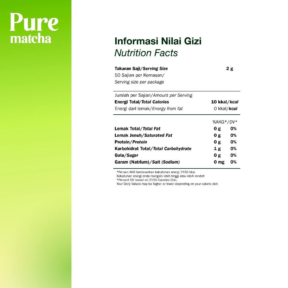 

Promo Matchamu Pure Matcha Powder 100G Premium Halal