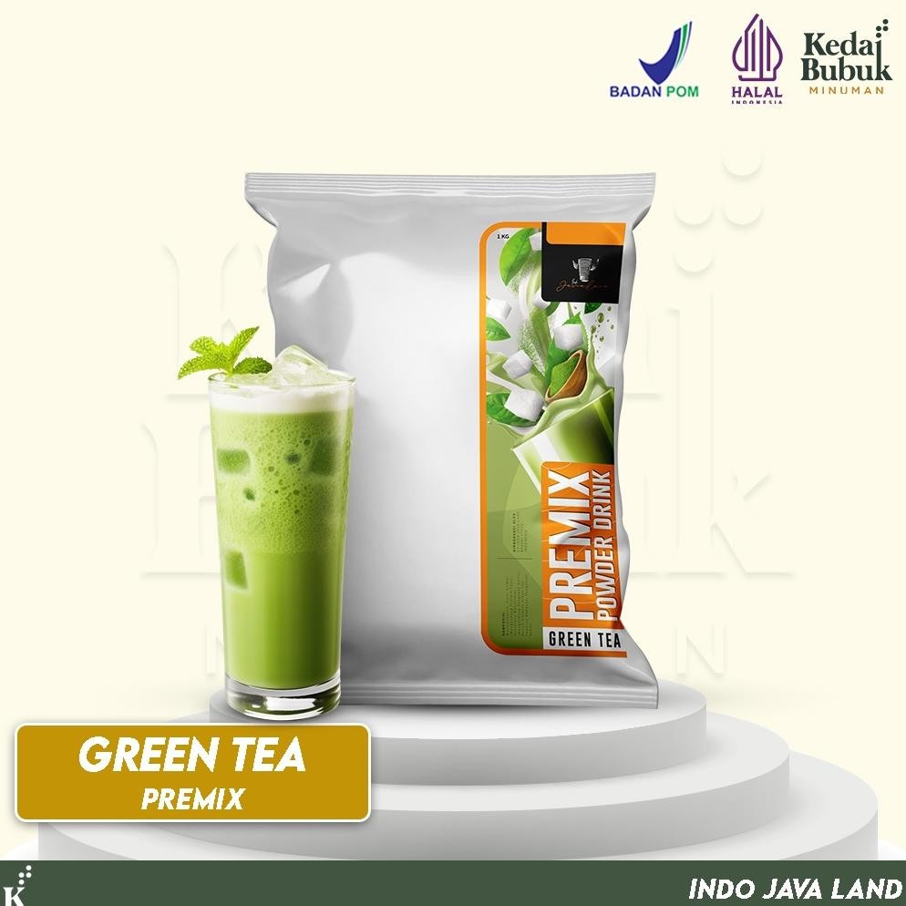 

Grosir Javaland Bubuk Minuman Rasa Grean Tea / Matcha 1Kg - Premix | Bubble Powder Drink Boba