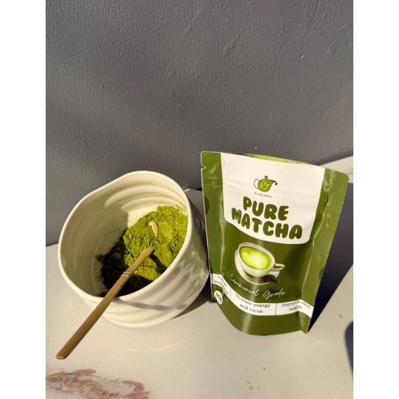 

Promo Ecoganic Pure Matcha Ceremonial Grade 50Gr Antioksidan Tinggi