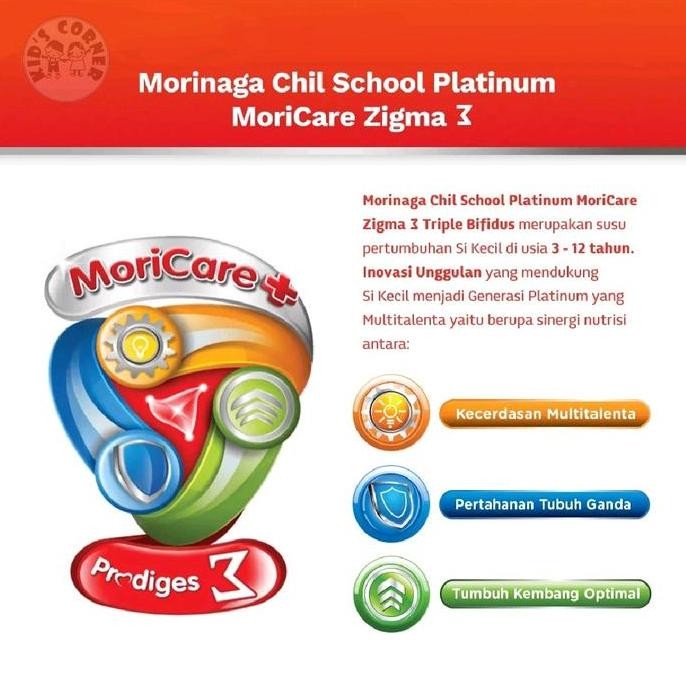 

TERMURAH MORINAGA PLATINUM 800GR - SUSU BUBUK CHILSCHOOL / CHILKID RASA MADU VANILA