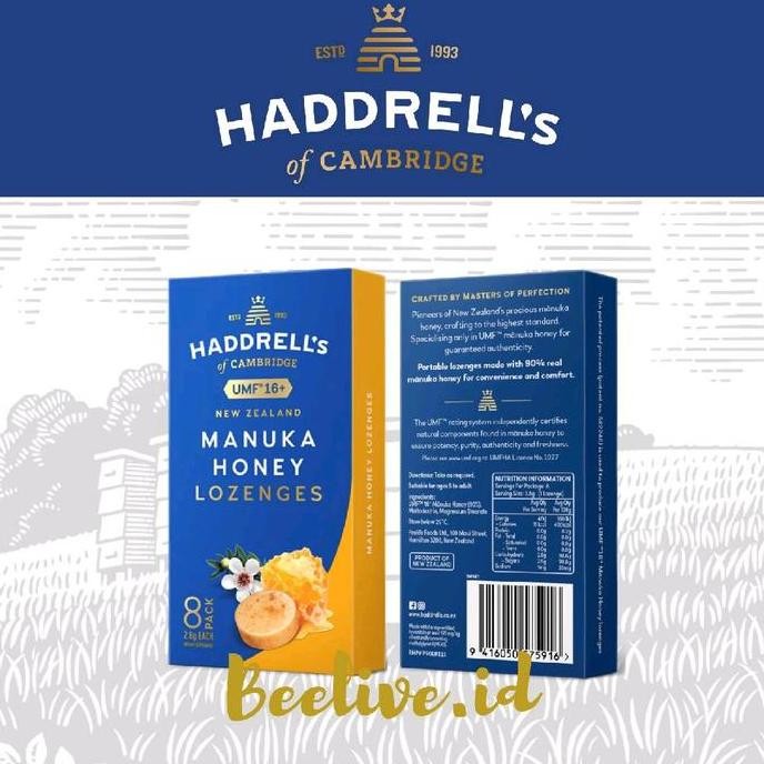 

Permen Madu Haddrells Manuka Honey Lozenges Umf 16+ Mgo 573+ 8 Pack Kualitas Terbaik Harga Termurah