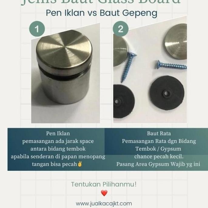 

Glassboard 120X260 - Papan Tulis Kaca 120X260 - Glass Board New Stok