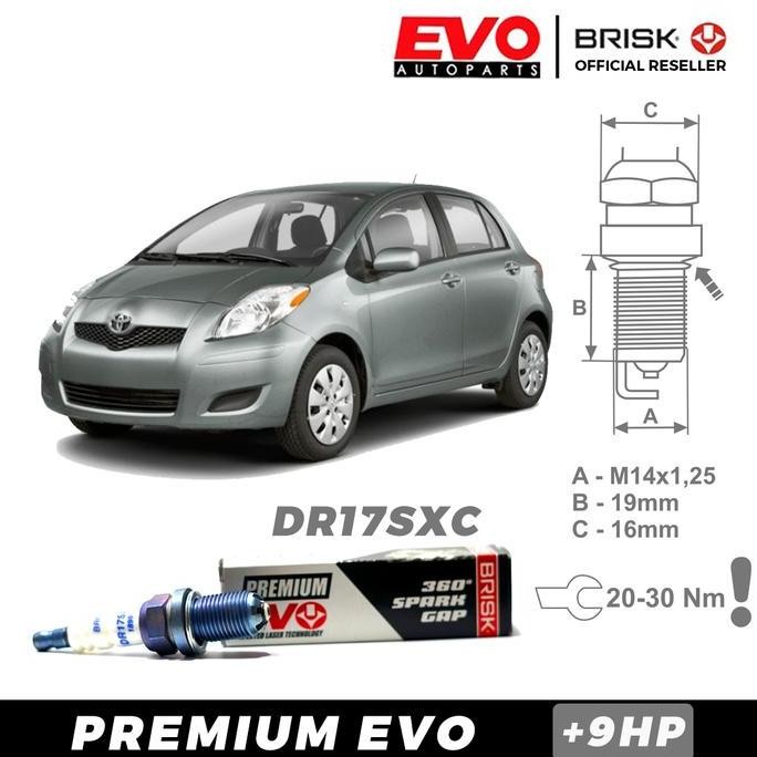Busi BRISK Premium Evo DR17SXC Toyota Yaris 2005-2011 Original