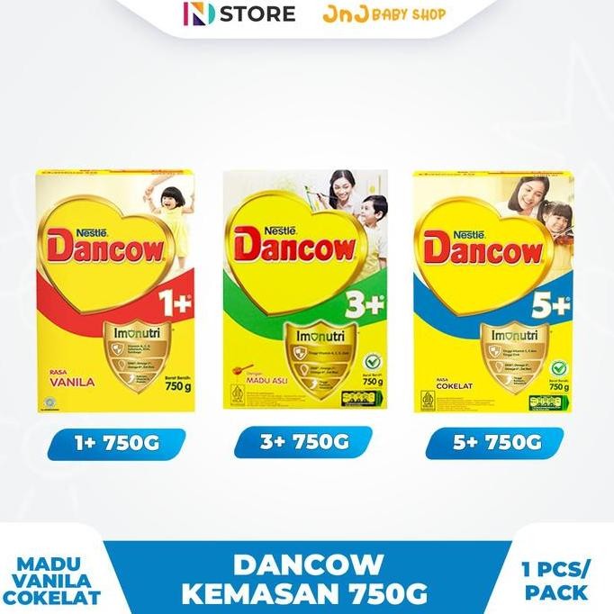 

TERMURAH DANCOW 1+ 3+ 5+ 750GR - SUSU BUBUK RASA MADU VANILA COKELAT ORIGINAL