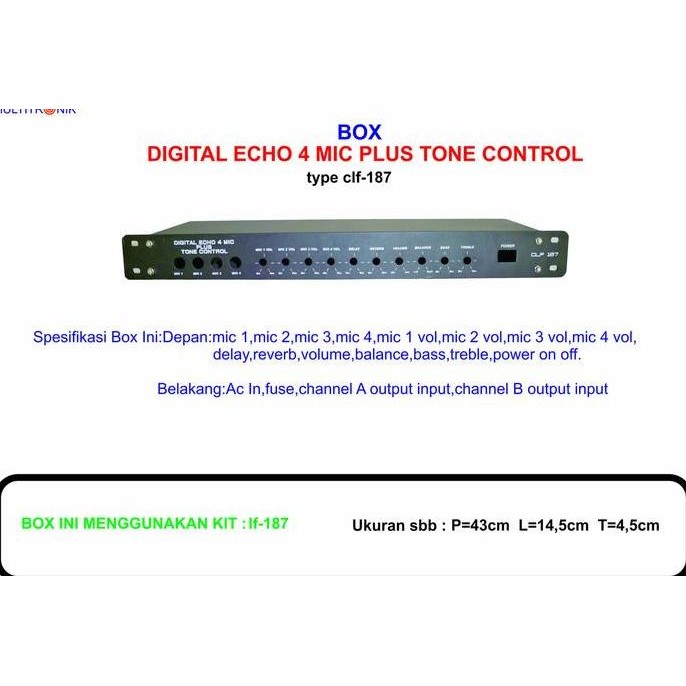 BARU BOX DIGITAL 4 MIC + TONE CONTROL TYPE CLF?187