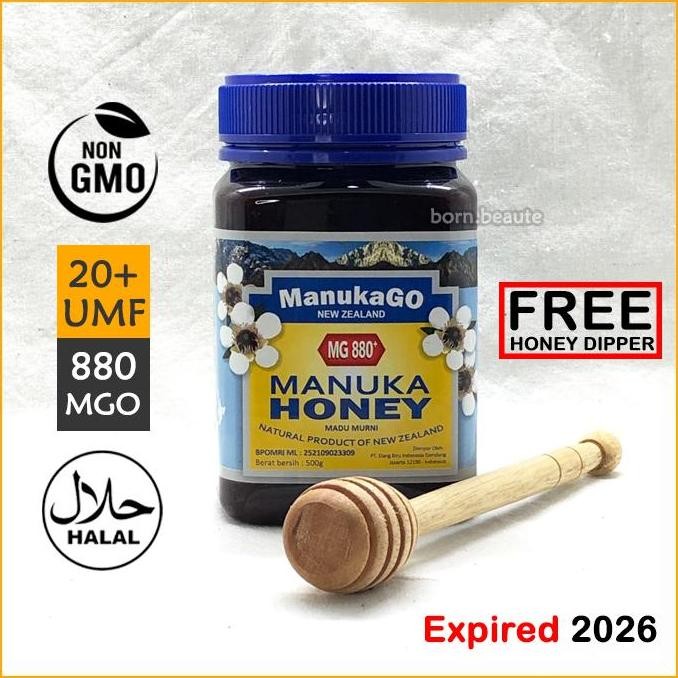 

TERMURAH MANUKA HONEY MGO 880+ 500GR - MADU IMPORT UMF 20+ NEW ZEALAND ASLI PREMIUM