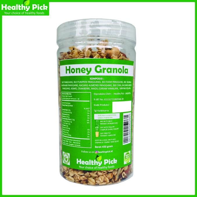 

TERMURAH GRANOLA RASA MADU 450GR - GRANOLA CRUNCHY PREMIUM ROASTED SEHAT DIET SNACK