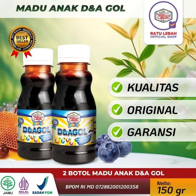 

TERMURAH RATU LEBAH JUNIOR MADU ANAK DHA GOLD 150GR ISI 2 PCS SUPLEMEN ANAK PREMIUM