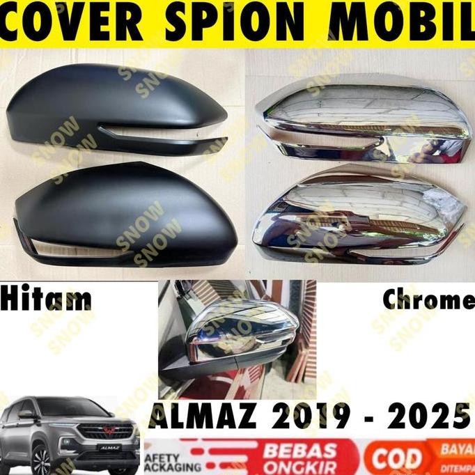 Produk Baru Cover Spion Wuling Almaz Chrome Hitam Original JSL Tutup Spion Kanan Kiri