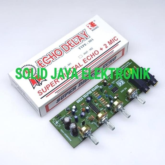 BARU KIT ECHO DELAY DIGITAL RANIC PSU 2 MIC INPUT, LOW NOISE, KARAOKE SET