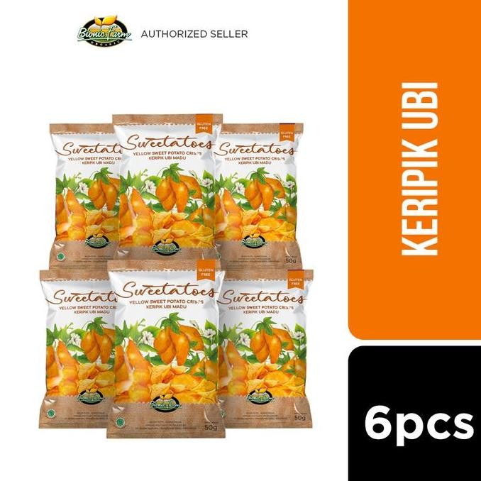 

TERMURAH BIONIC FARM KERIPIK UBI MADU SWEETATOES 50G - 6PCS SNACK SEHAT