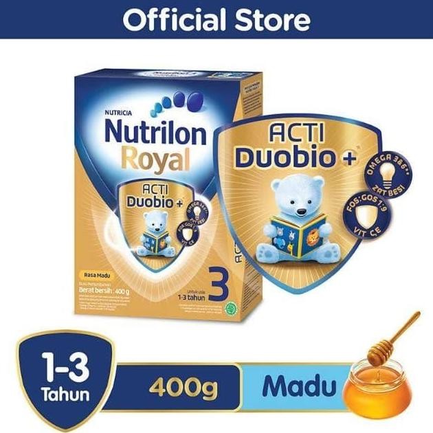

TERMURAH NUTRILON ROYAL 3 ACTI DUOBIO MADU 400GR SUSU FORMULA ANAK 1-3 TAHUN