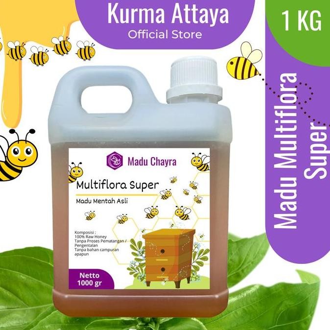 

TERMURAH MADU MULTIFLORA JAWA 100% PURE RAW HONEY - MADU MURNI ASLI NEKTAR BUNGA ALAMI