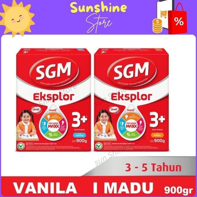 

TERMURAH SGM EKSPLOR 3+ 900GR VANILA MADU BOX - SUSU IRONC ANAK 3-5 TAHUN