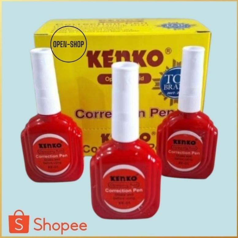 

Tip Ex Cair KENKO isi 1 kotak 12Pcs