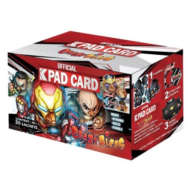 1 BOX K-PAD CRAZY BIRDS & KAROMAN ISI 30 SACHET PELICIN PUZZLE CRAZY BIRDS & KAROMAN ISI 30 DiM