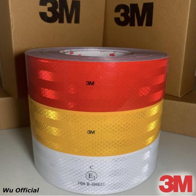 Stiker Reflektor 3M Sticker Uji Kir Dishub Sticker 3M Pemantul Cahaya