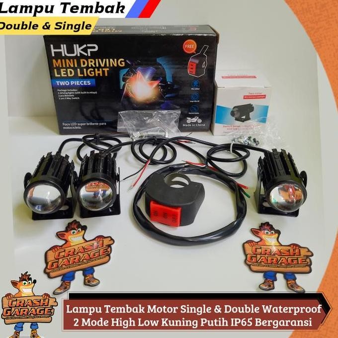 New Arrival, Lampu Tembak Sorot Led Laser Motor 2 Warna Waterproof Tembus Kabut