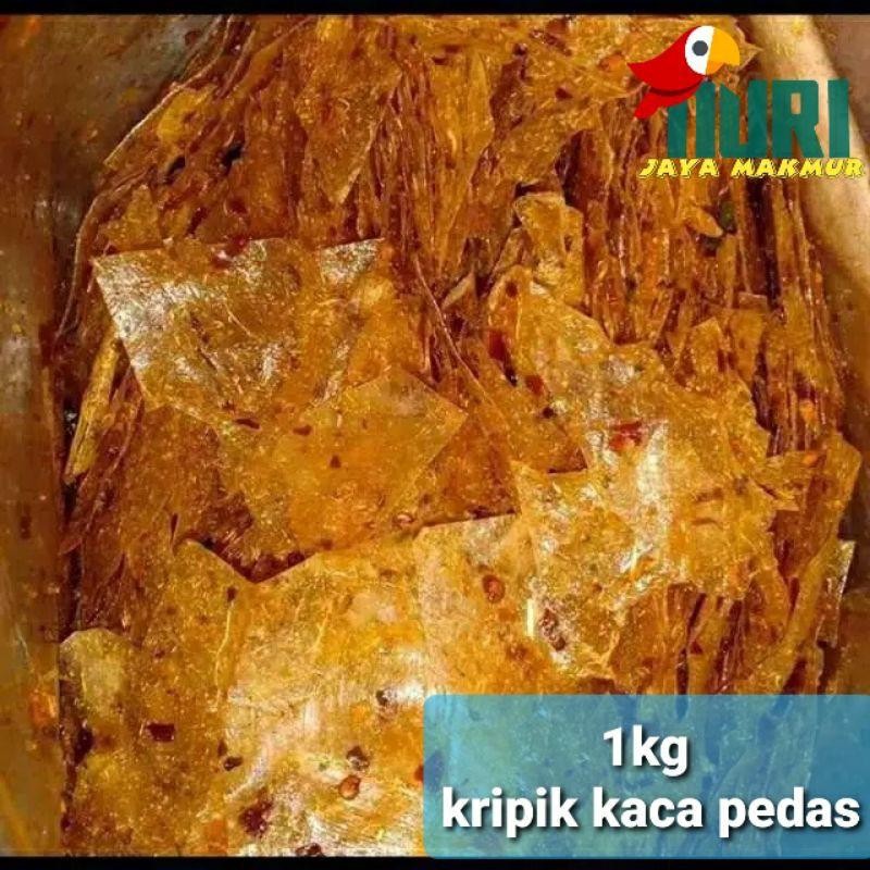 

keripik kaca pedas daun jeruk 1kg Ori!!