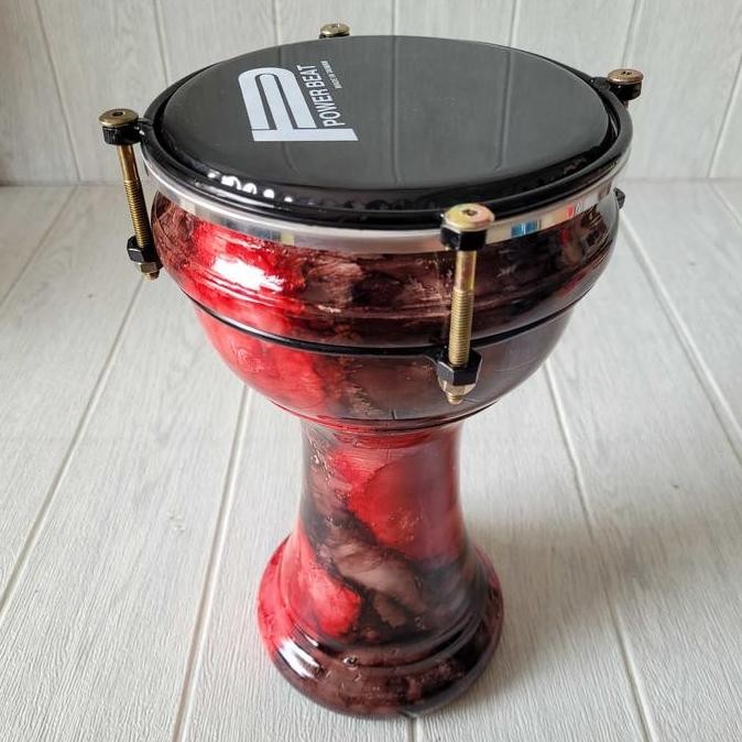 Promo / Terlaris Calti Darbuka Dumbuk Anak Motif Marmer Merah Ukuran 6 inch Termurah Kualitas Terbai