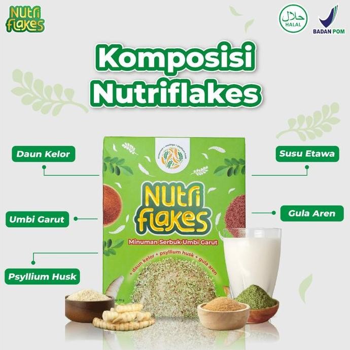 

Paket 2 Box NUTRIFLAKES - Sereal Ampuh Atasi Asam Lambung Gerd & Maag