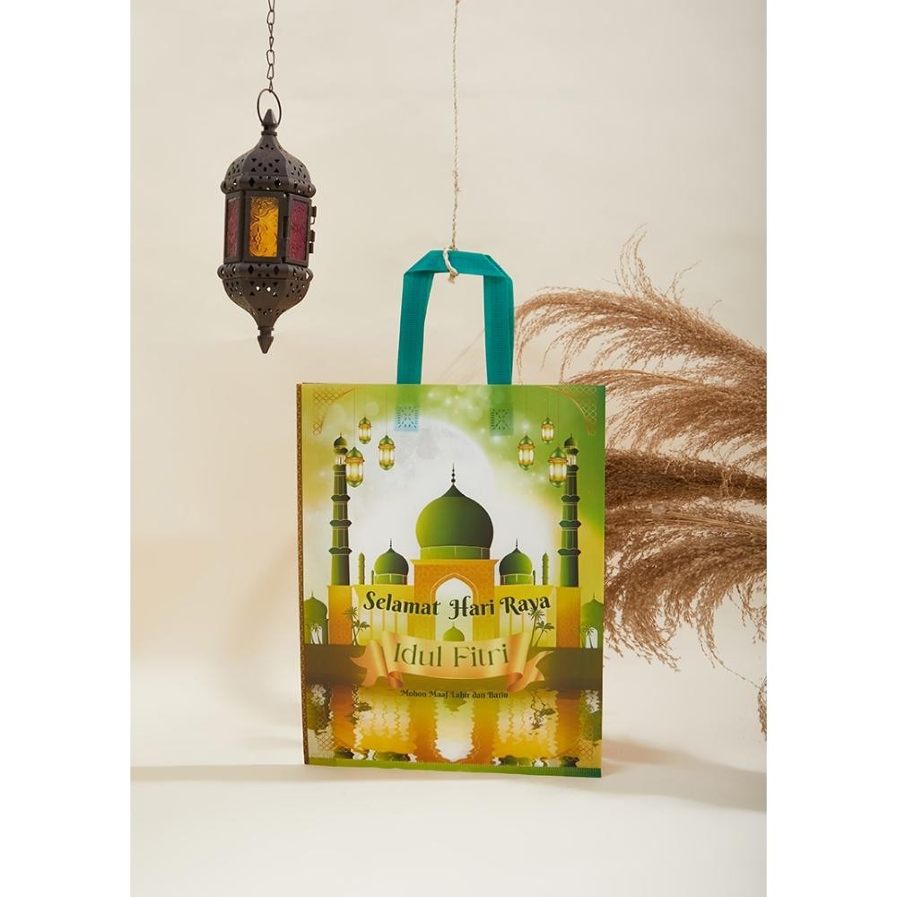 

COD RHH-1823 (ISI 12pcs) GOODIE BAG LAMINASI LEBARAN TAS HAMPERS IDUL FITRI/ TAS SPUNBOND FULL COLOUR Sale Berkualitas