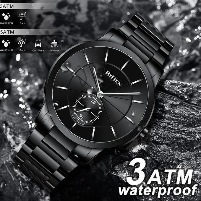 Ori - Jam Tangan Pria Biden Fashion Bisnis Stainless Steel Strap Elegan