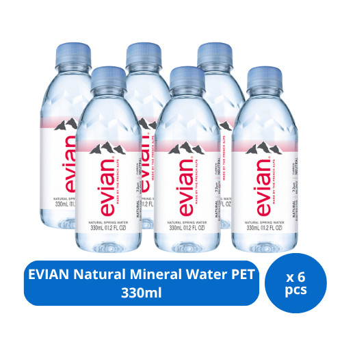 

EVIAN Natural Mineral Water PET 330ml x 6 pcs