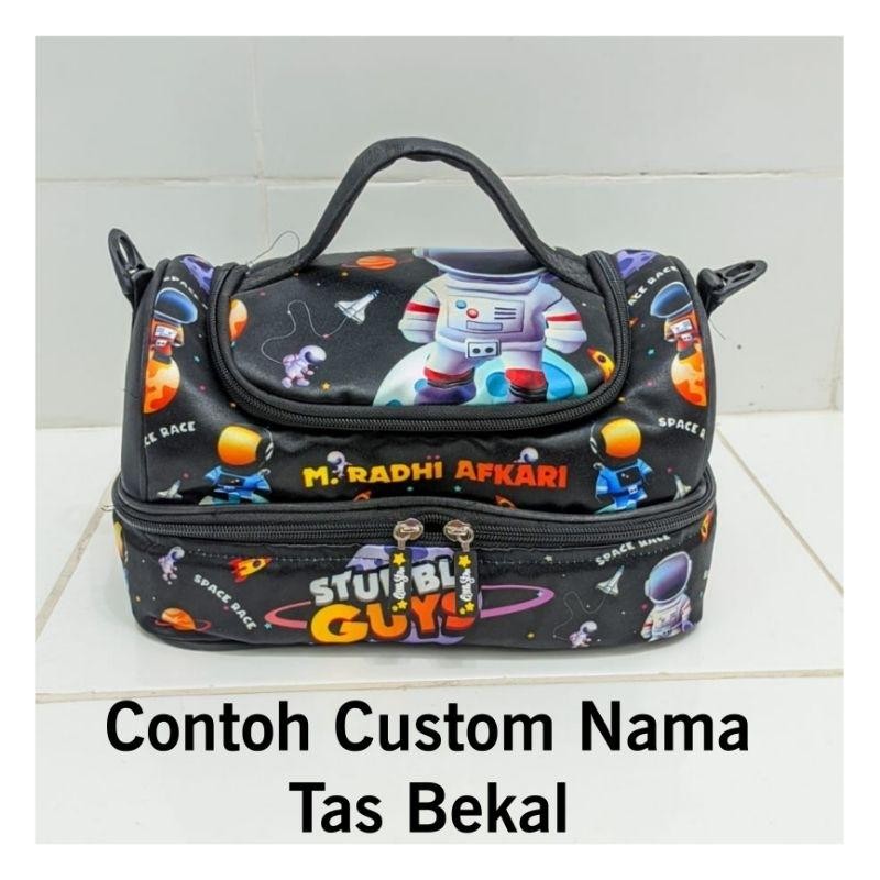 Tas Bekal Lunch Bag 2 Tingkat Stumble Guys - Rainbow Friends - Roblox - Minecraft