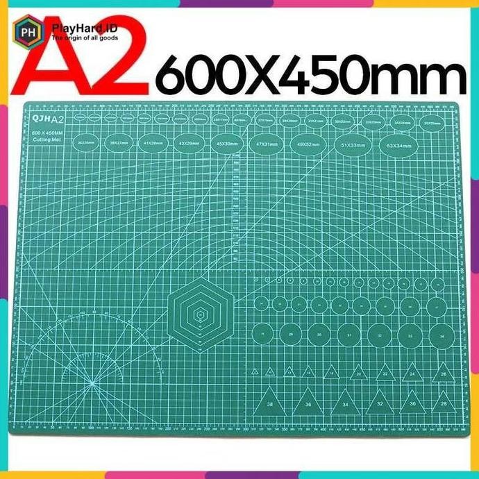 

TERBARU WORK CUTTING MAT PAD A2 60X45 CM ALAS POTONG CUTTING MAT HIJAU