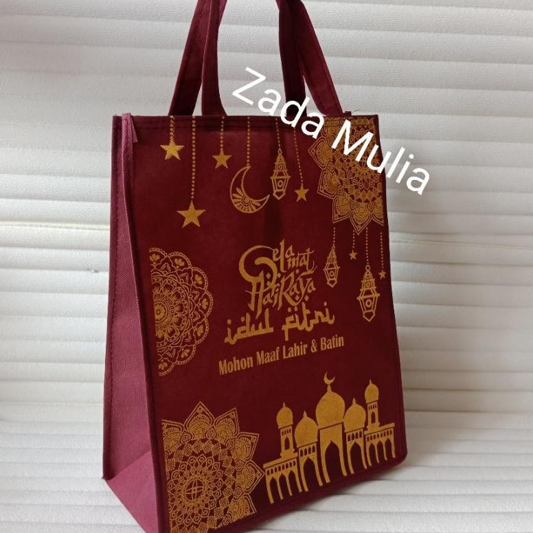 

tre-57 gs-56 12 Pcs Tas Parcel Lebaran Besar Ukuran 30x15x40 Cm, Hampers Hari Raya Idul Fitri Goodie Bag Lebaran Sale Premium