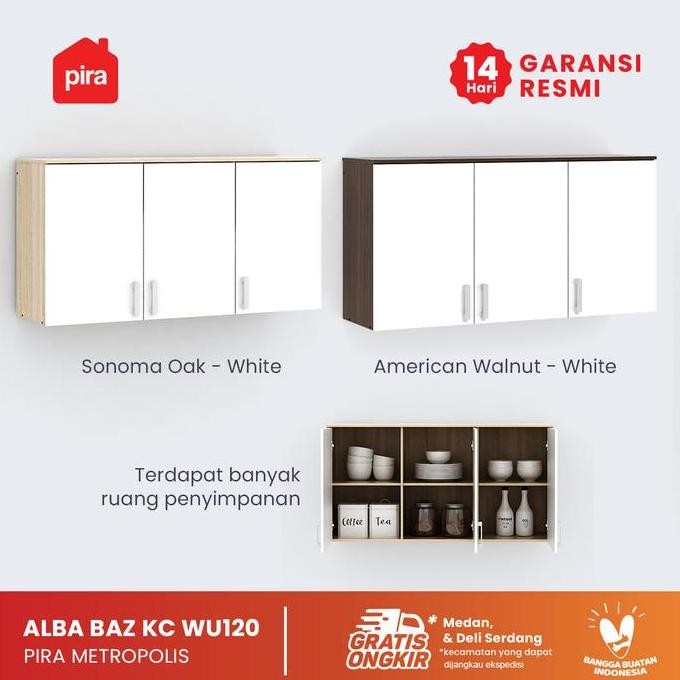 Pira Metropolis - ALBA BAZ KC WU120 Kabinet Gantung Dapur