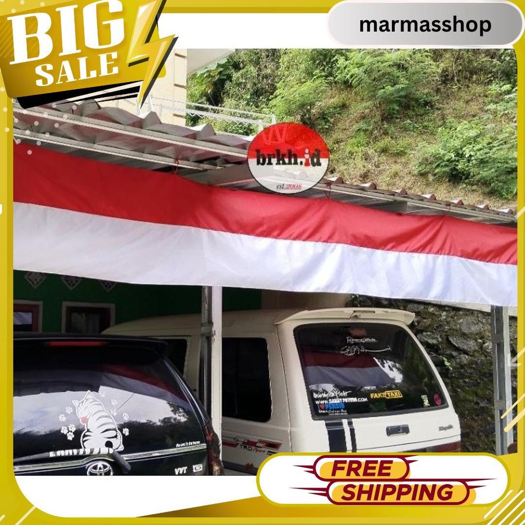 Bendera Merah Putih Lespang 7 Meter-Umbul Umbul Serbaguna Merah Putih 6.6