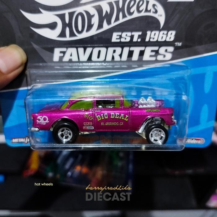 '55 Chevy Bel Air Gasser (DragStrip Demons) Premium Hot Wheels Diecast Original Dan Terpercaya