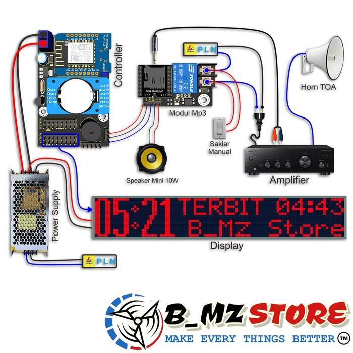 Modul Mp3 Plus Relay On/Off Jws Dan Bel Sekolah Original Dan Terpercaya