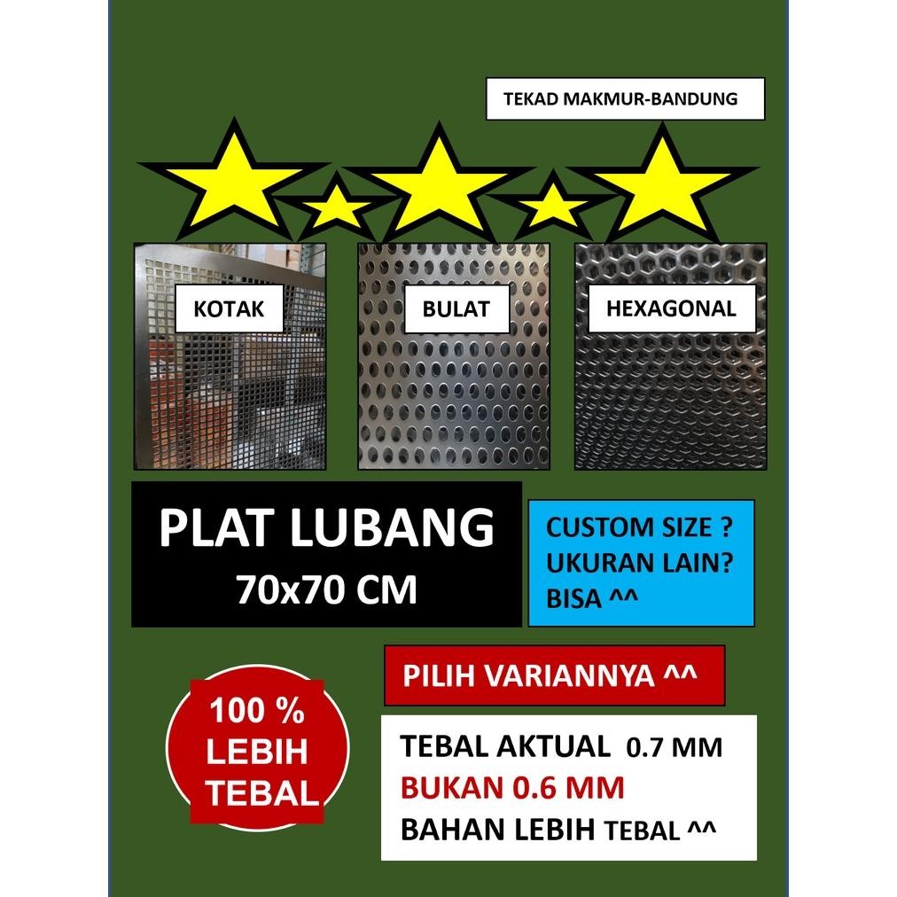 Plat 70x70 - Plat Besi Ram Speaker -  Ram Grill Plat Lubang - Ram Grill Box Sound DiM