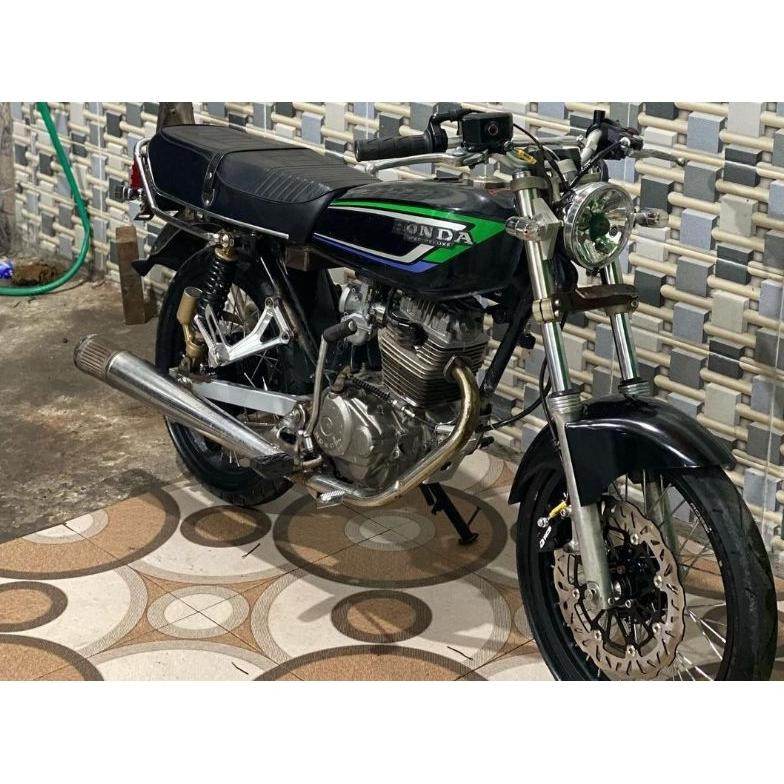 Striping Lis Sticker Standar ORI Honda GL 100 Hitam Hijau 1993 Striping GL 100 Sticker GL 100 Emblem