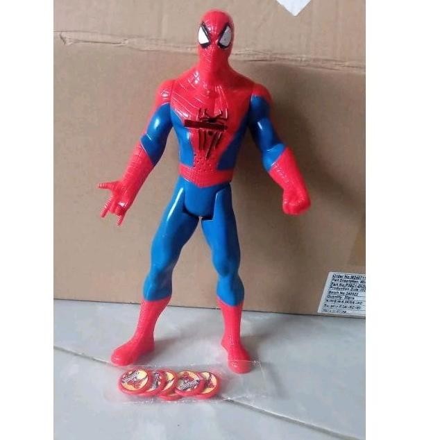 Mainan  Robot Spiderman Nyala 26 cm DiM