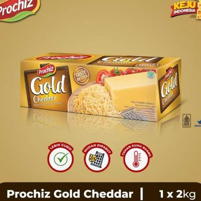 

Keju Prochiz Cheddar Gold2Kg Berstektur Lembut Dan Padat