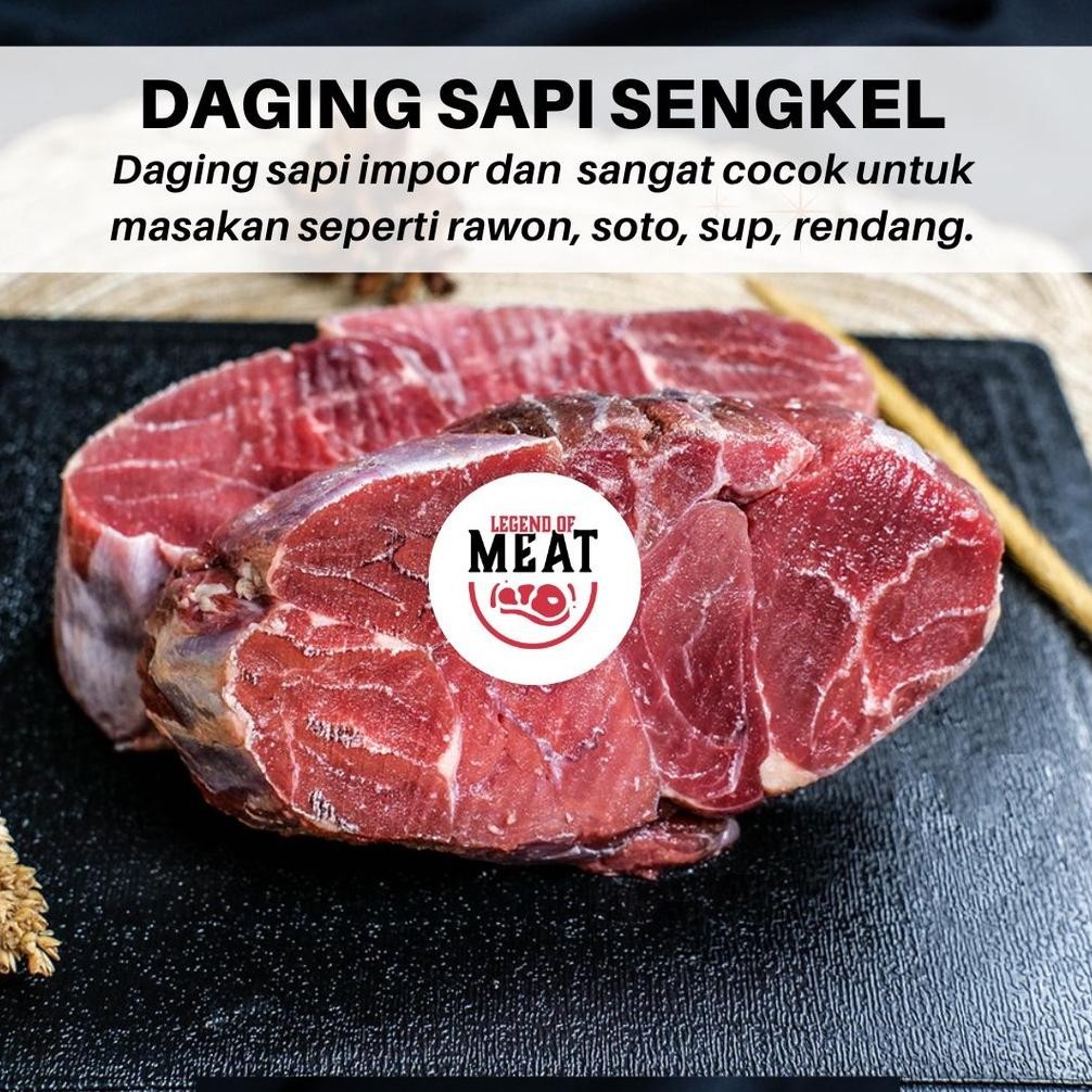 

Bisa Cod Daging Sapi Sengkel (Kembang) / Beef Shin Shank Import - 250 Gram Rwe-45