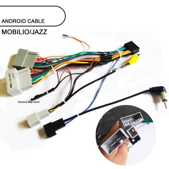 New Soket Kabel Head Unit Android Mobil Honda Mobilio Jazz
