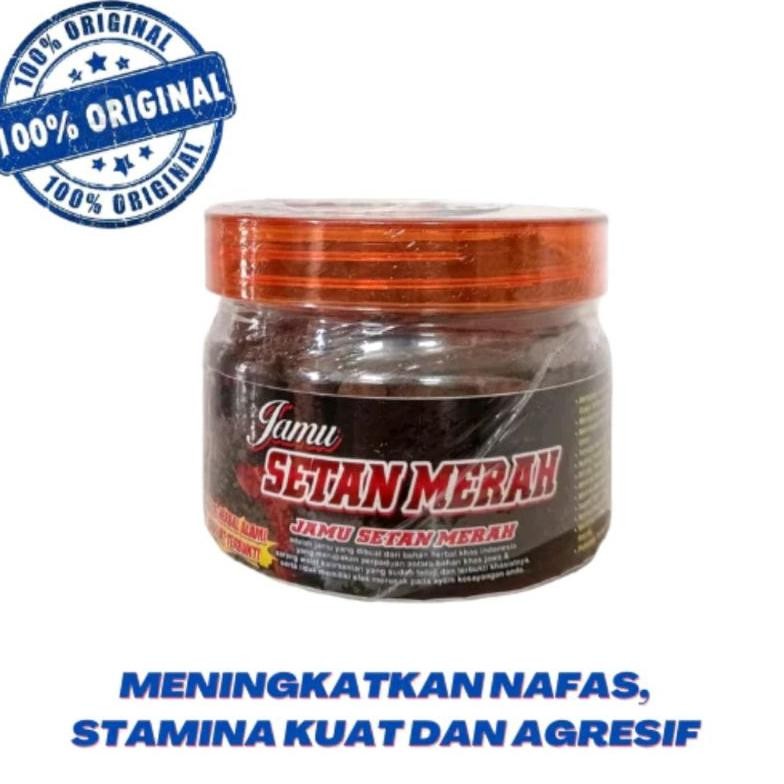 NEWW JAMU SETAN MERAH BOTOL TOPLES JAMU AYAM JAGO STAMINA AGRESIF AYAM JAGO