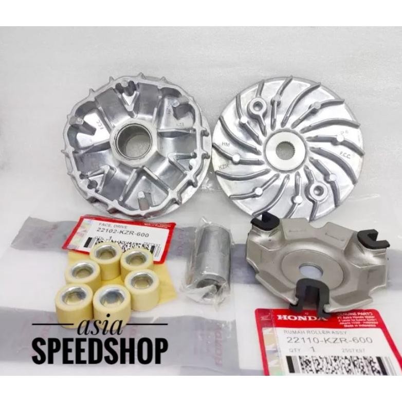 rumah roller set kzr + kipas roller vario 125 old vario 125 led old