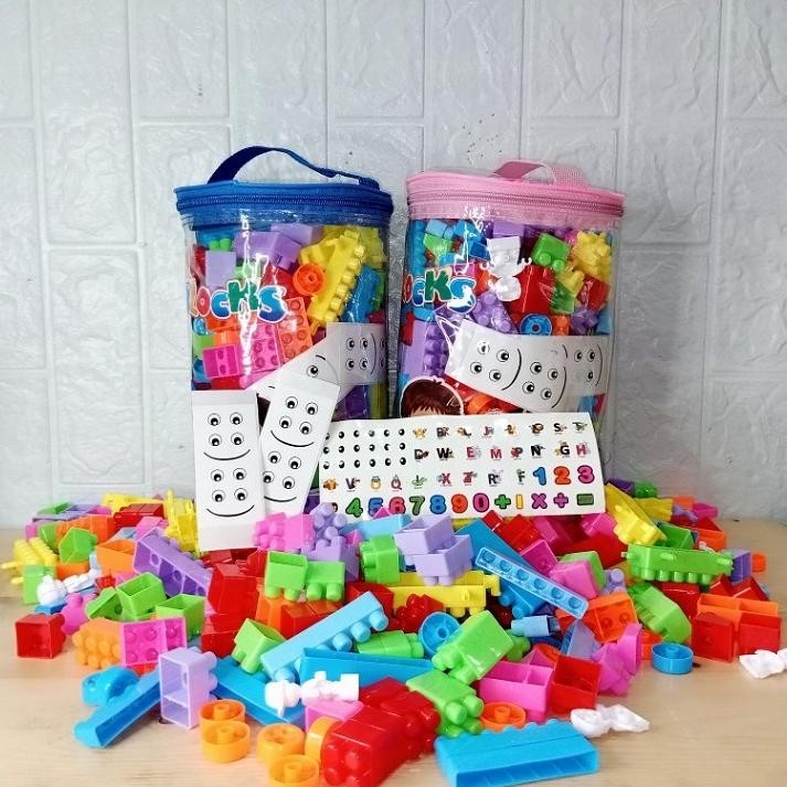 Mainan Kreatif Blocks Block Balok Susun Block Bongkar Pasang Isi 270 Pcs DiM