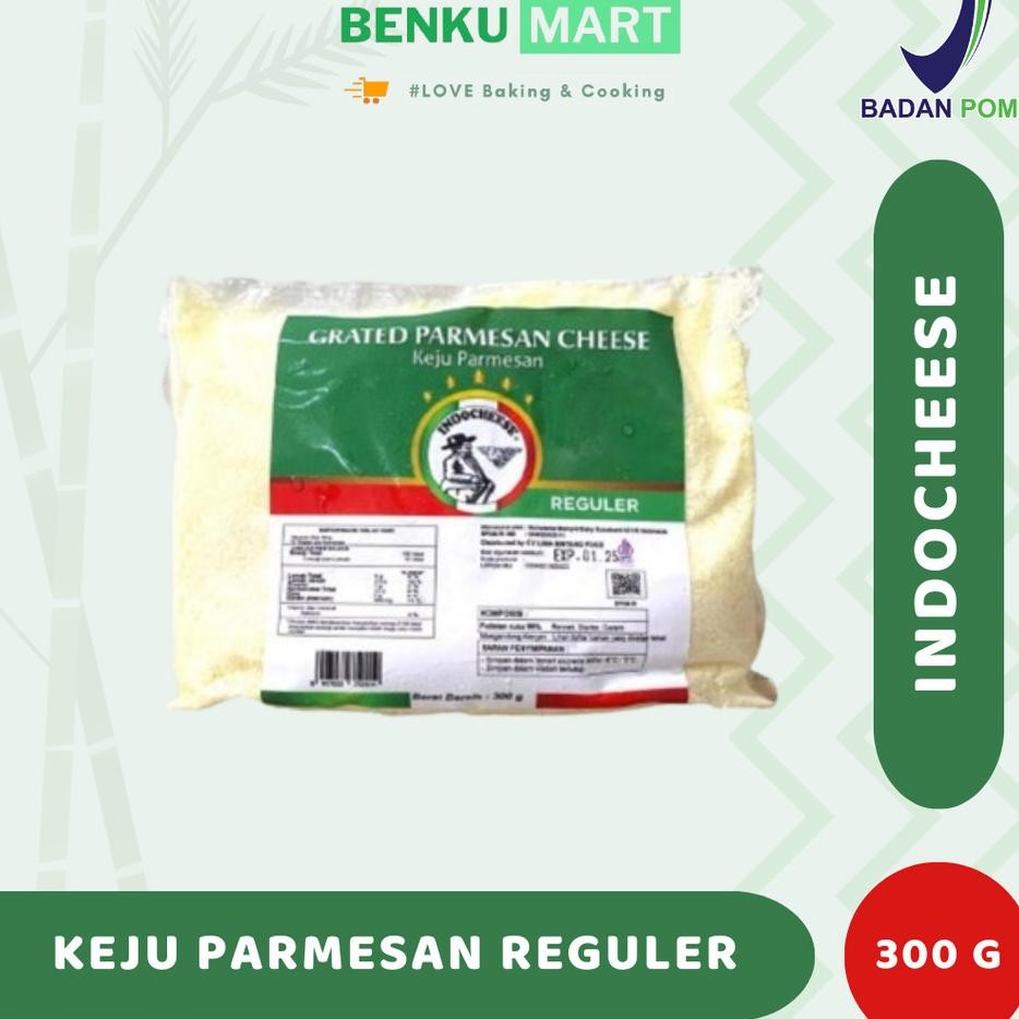 

Keju Parmesan Parut Indocheese 300Gr Grated Cheese