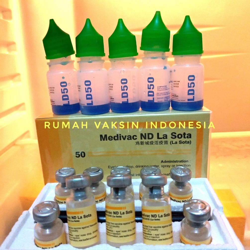 NEWW Vaksin Ayam Medivac ND LASOTA dosis untuk 100 500 ayam